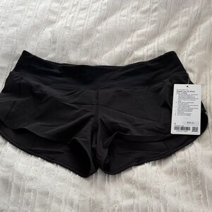 lululemon athletica Jet Black Athletic Shorts